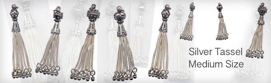 Sterling Silver Tassel Tasbeeh Chain