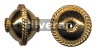 Gold Vermeil Silver Bead