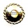 Gold Vermeil Saucer Bead