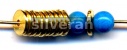 Gold Vermeil Silver Disk Bead