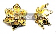 Gold Vermeil Silver Bead Cap