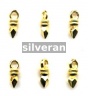 Gold Vermeil Drop Bead