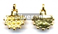 Gold Vermeil Silver Drop Bead