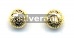 Gold Vermeil Laser Cut Silver Bead