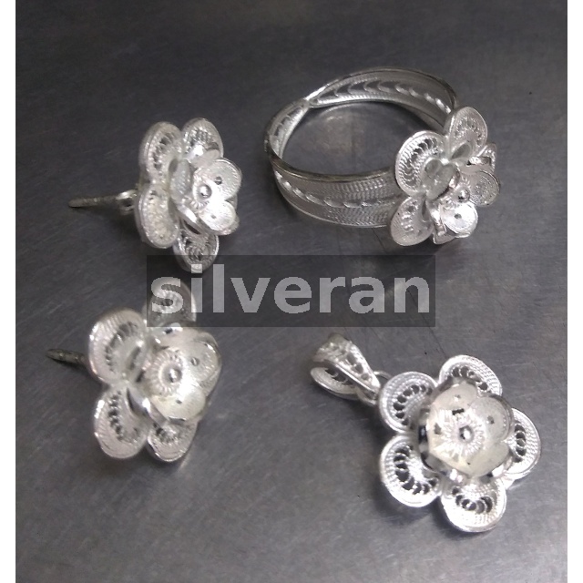 Silver Filigree Set