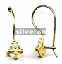 Gold Vermeil Silver Ear Wire