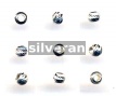 Bright Finish Diamond Cut Silver Bead