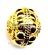 Gold Vermeil Silver Bead