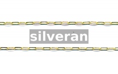 Gold Vermeil Silver Paperclip Chain