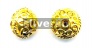 Gold Vermeil Silver Bead