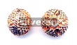 Rose Gold Vermeil Silver Bead
