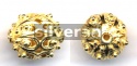 Gold Vermeil Silver Bead