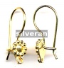 Gold Vermeil Silver Ear Wire