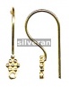 Gold Vermeil Silver Ear Wire