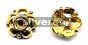 Gold Vermeil Silver Bead Cap