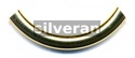 Gold Vermeil Silver Tube Bead