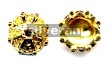 Gold Vermeil Silver Bead Cap