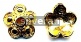 Gold Vermeil Silver Bead Cap