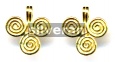 Gold Vermeil Silver Drop Bead