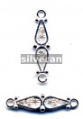 Bright Finish Silver Link Bead