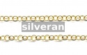 Gold Vermel Silver Cable Chain