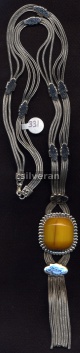 Handcrafted Silver Necklace Foxtail Chain