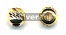 Dorika - Gold Vermeil Diamond Cut Silver Bead