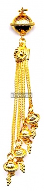 Gold Vermeil Silver Tassel