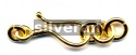 Gold Vermeil Silver Eye Clasp